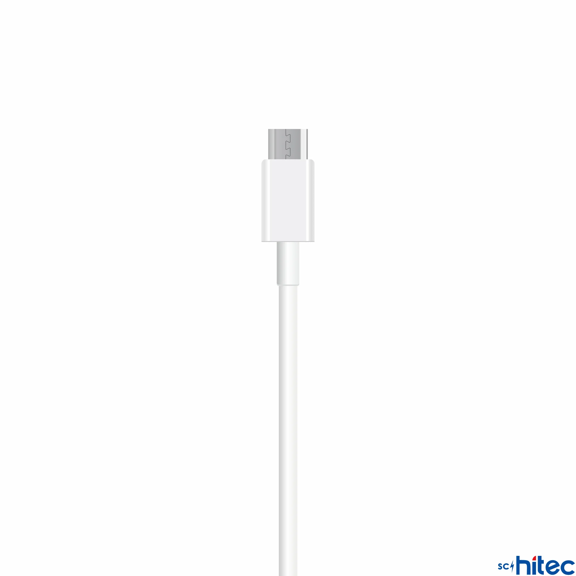 ScHitec X72 UsbA to Micro 3A 45W 2Metre Data ve Hızlı Şarj Kablosu Beyaz