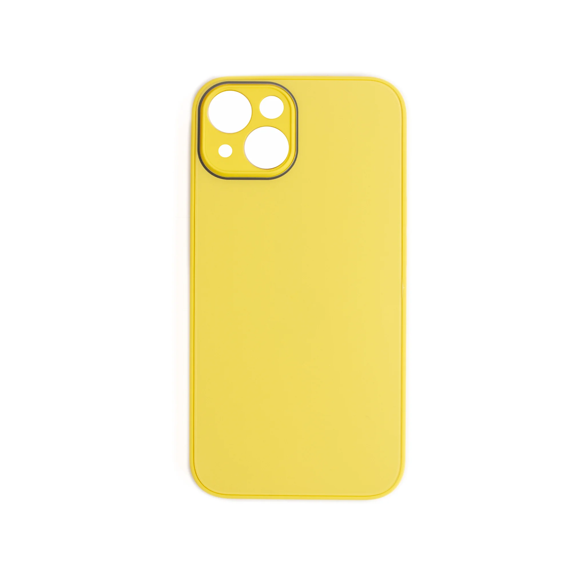 ScHitec Deluxe İphone 14 Plus Mat Kılıf Sarı