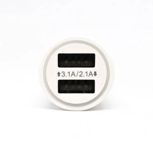 Winex W001 USB A Çift Çıkışlı 3.1A Araç Şarj Aleti Beyaz
