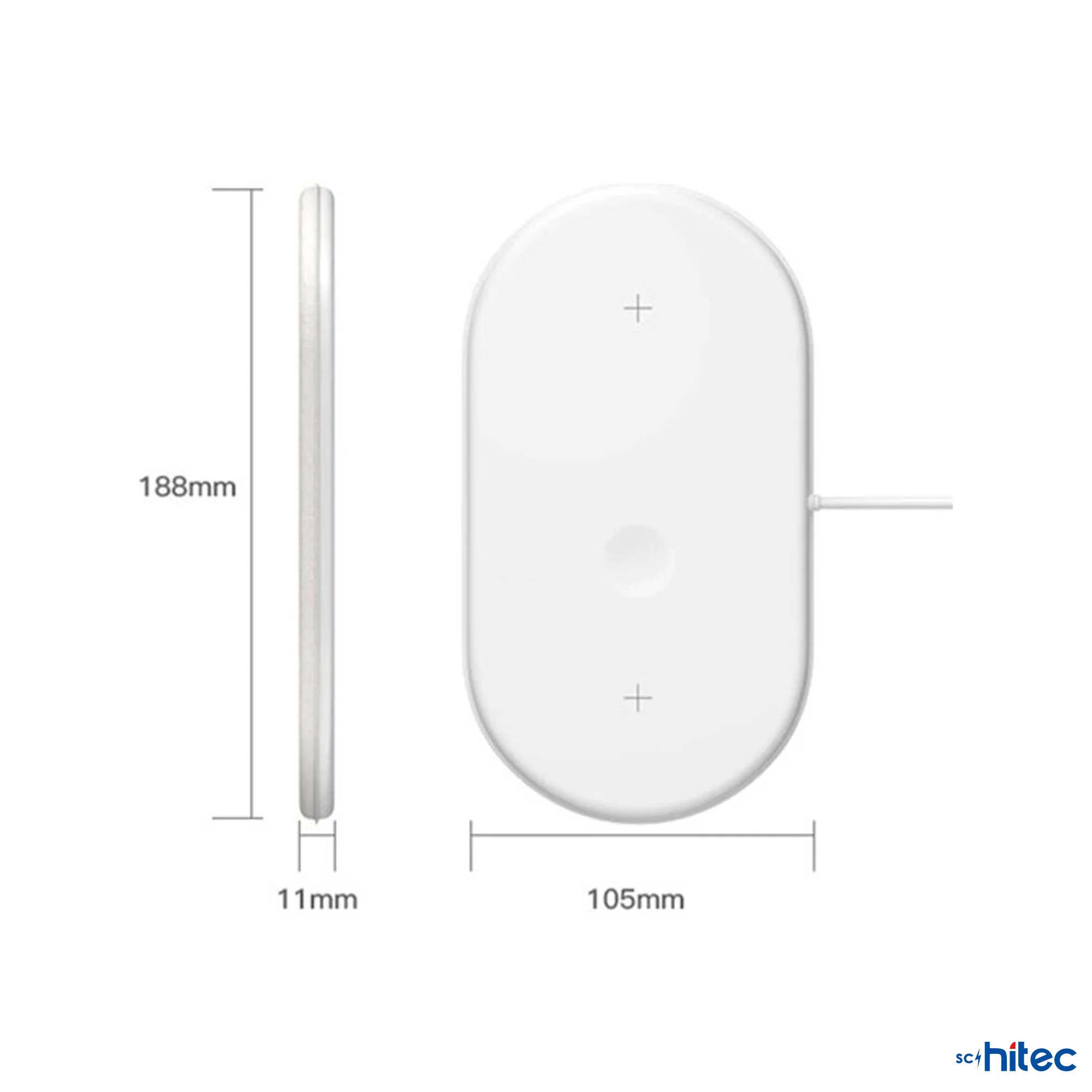 ScHitec Air Power 3in1 Telefon/Saat/Airpods Wireless Kablosuz Şarj İstasyonu