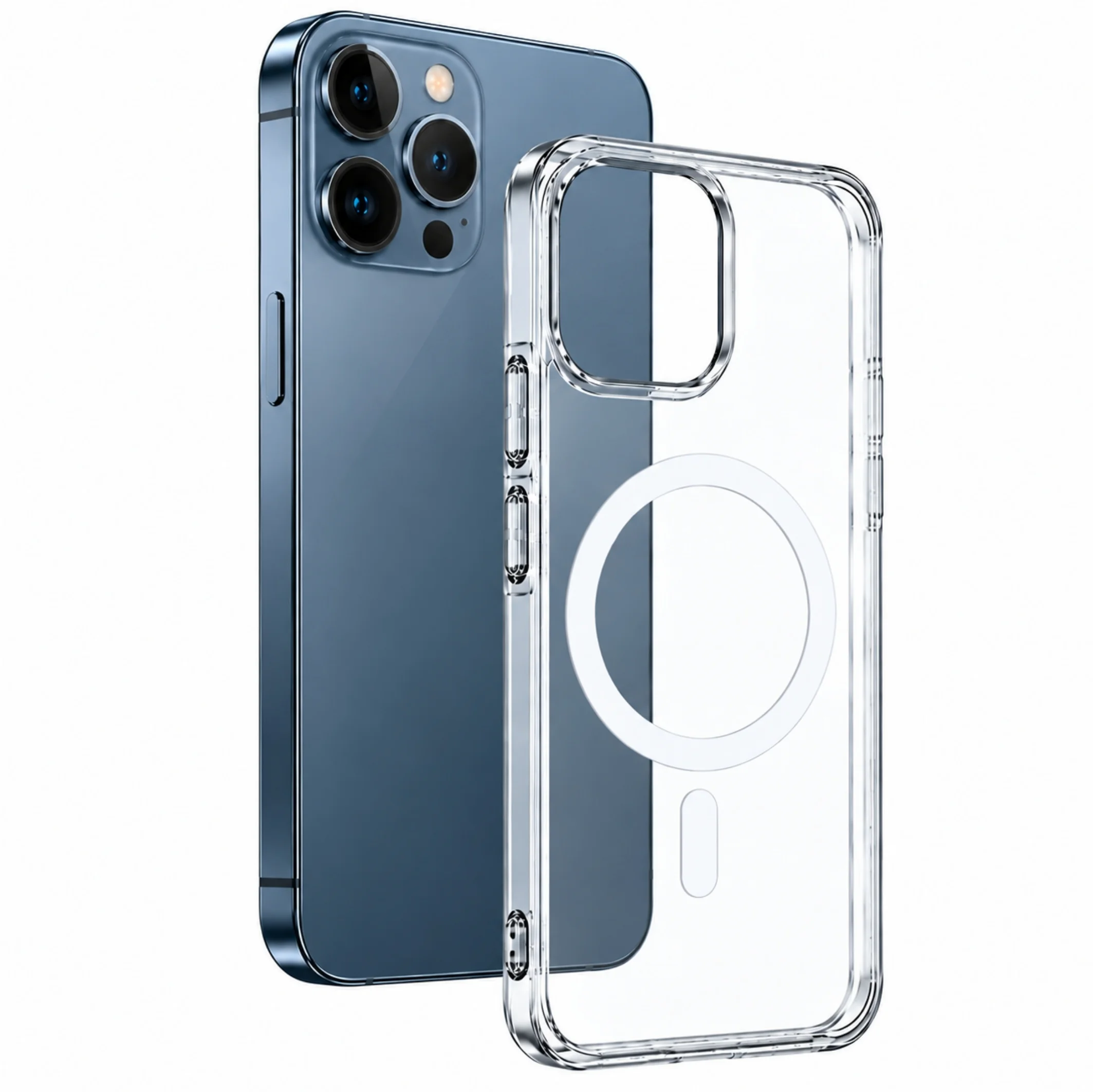 ScHitec İphone 12 Pro Max ile Uyumlu Magsafe Özellikli Şeffaf Kılıf