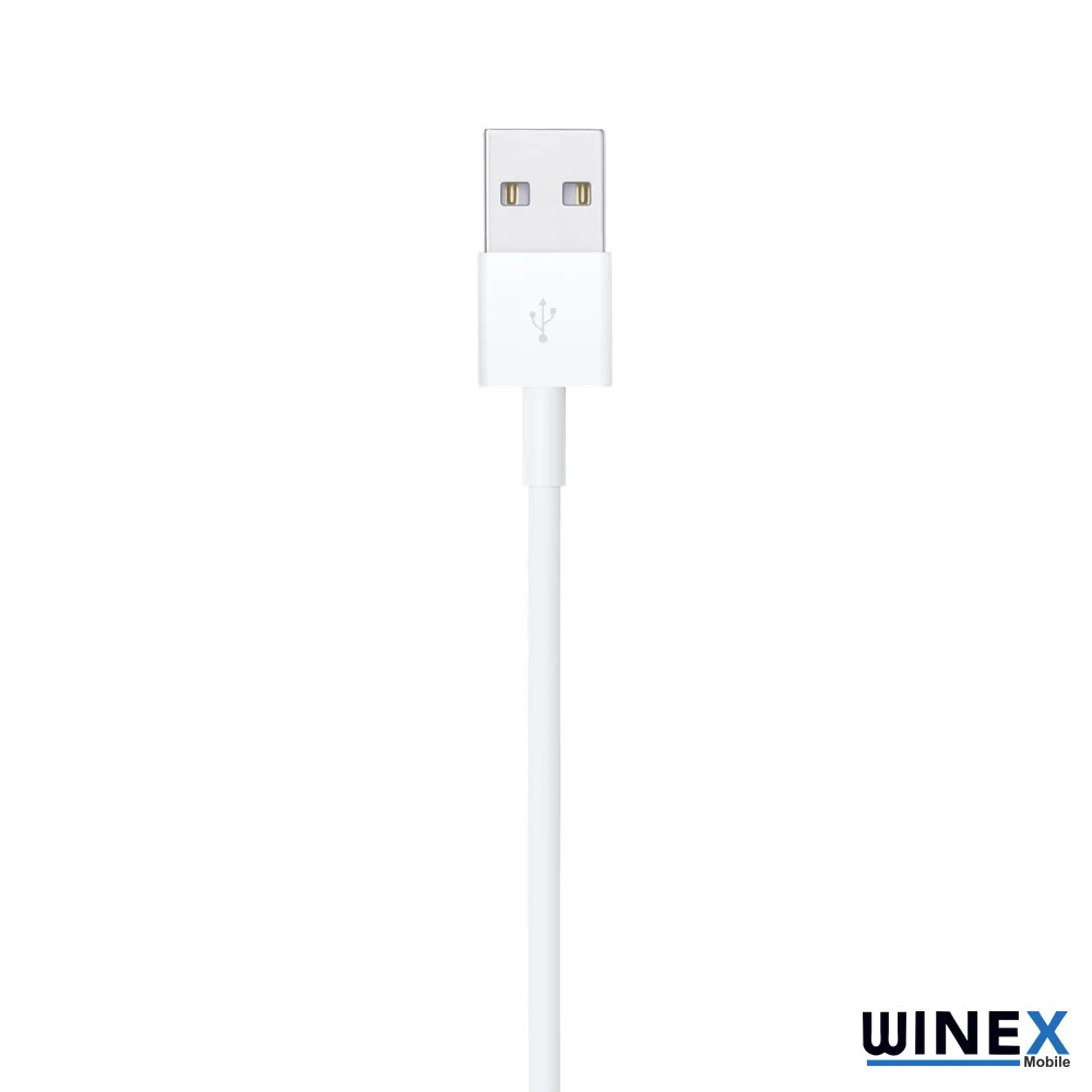 Winex 3A 60W UsbA to Lightning Data Ve Şarj Kablosu Beyaz WDF01