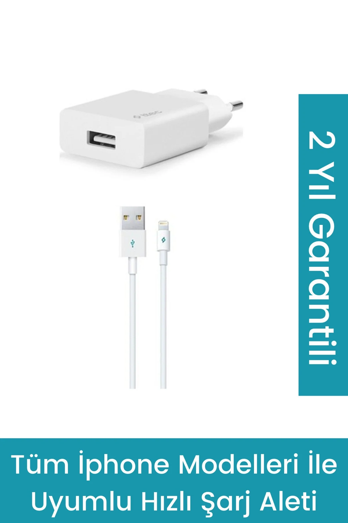 Ttec Iphone Uyumlu Şarj Aleti (İPHONE 13 - 12 - 11 - X-8-7-6 Uyumlu) 2.1a Hızlı Şarj Aleti