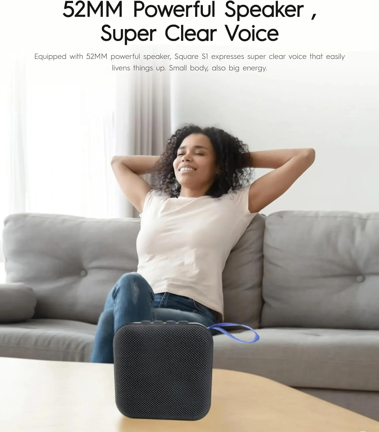 Tecno Square S1 Vigorous Bass Bluetooth Hoparlör Siyah