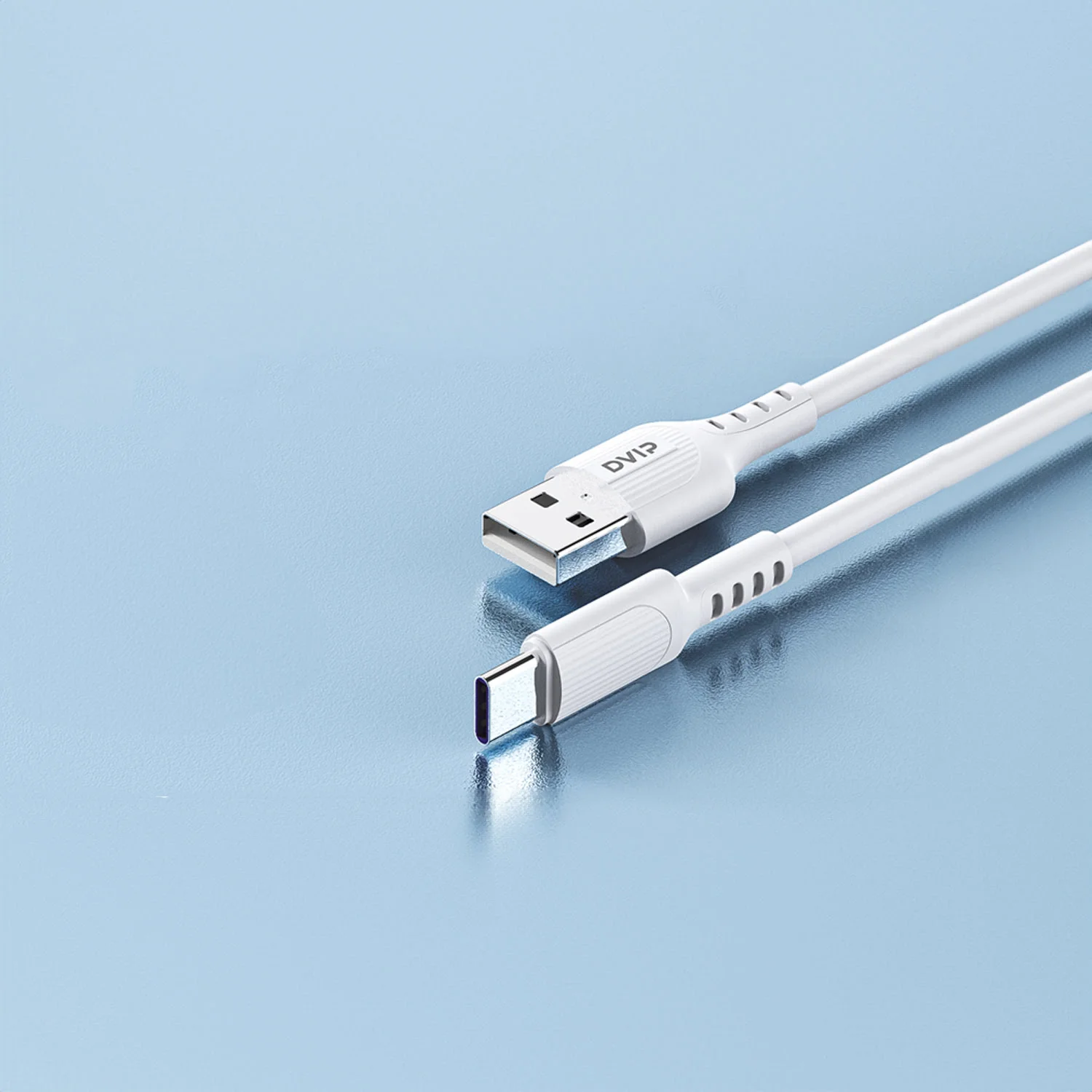 DVIP L14 6A 110W Fast Charging UsbA to Type-C Data ve Hızlı Şarj Kablosu 1M Beyaz