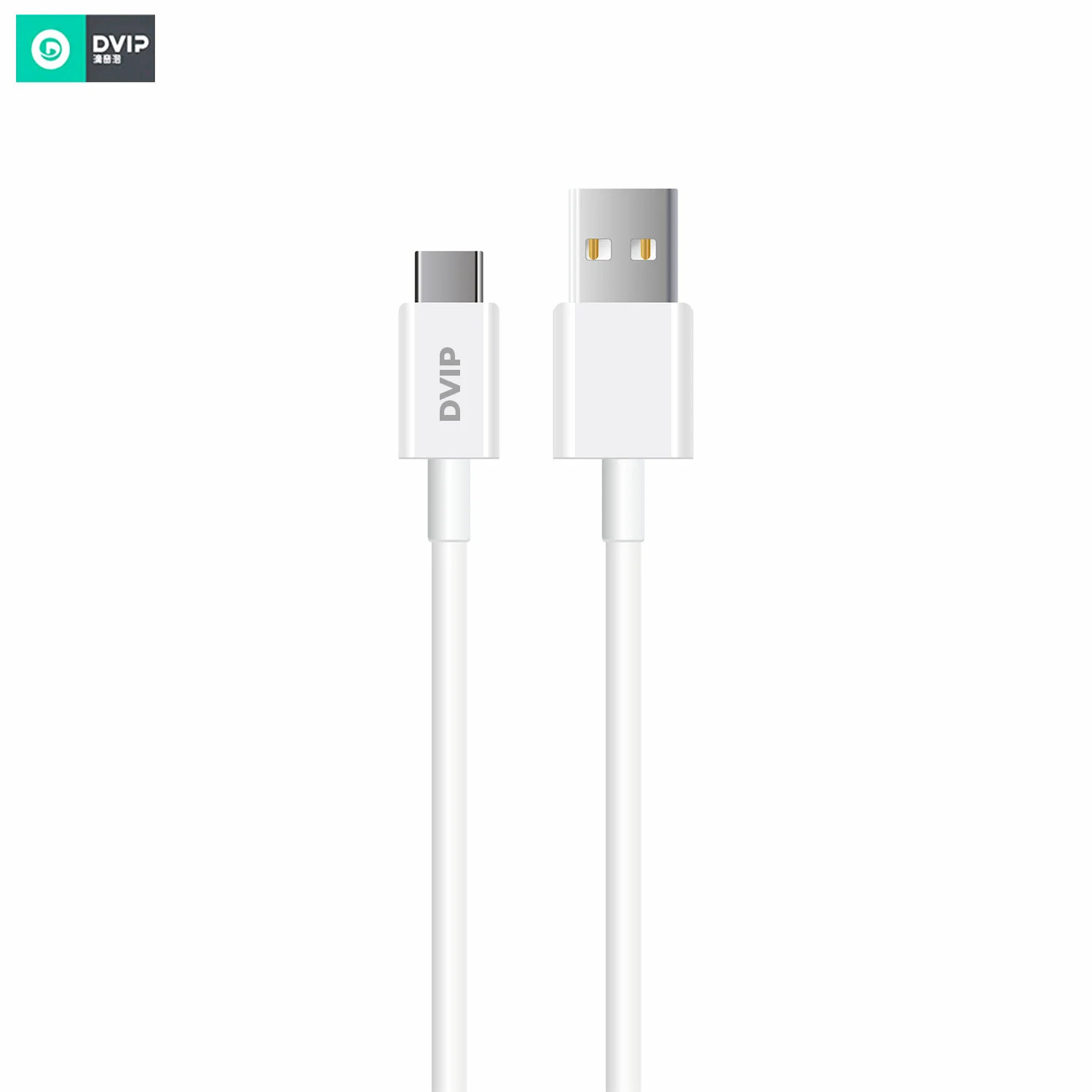 DVIP L34 6A 120W Fast ging UsbA to Type-C Data ve Hızlı Şarj Kablosu 1M Beyaz
