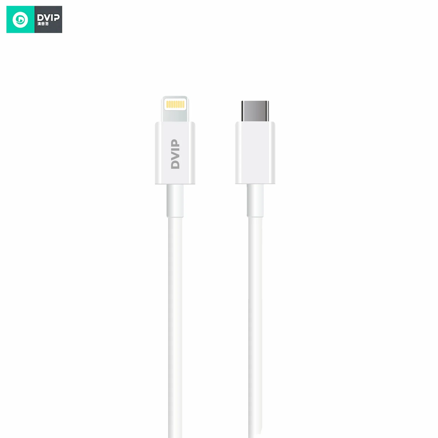 DVIP N35 Type-C to Lightning 2.4A Kablolu Hızlı Şarj Aleti Set Beyaz