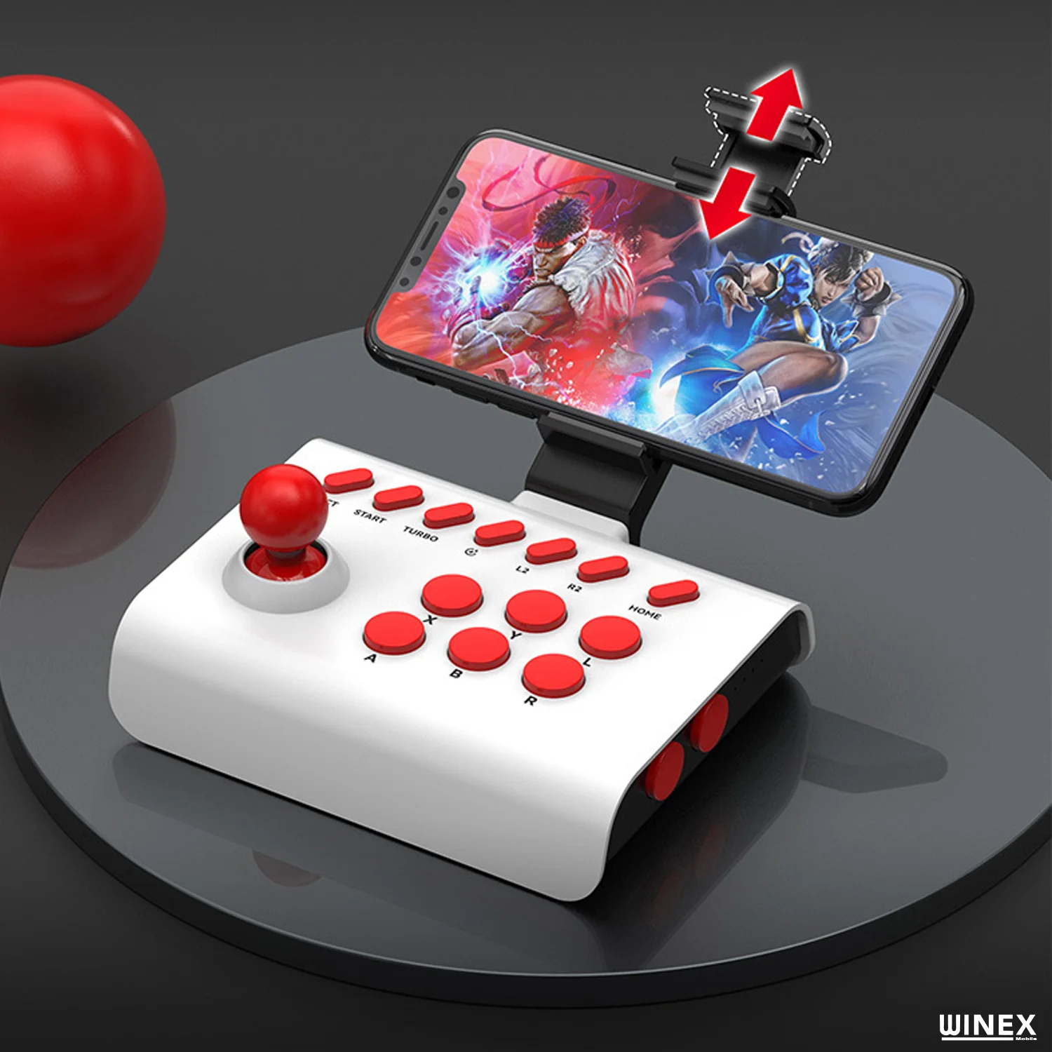 Winex BSP-Y01 N-Joystick Switch/Ps3/Ps4/Pc/Android/İos MF/TV Retro Oyun Konsolu Joystiği Kırmızı