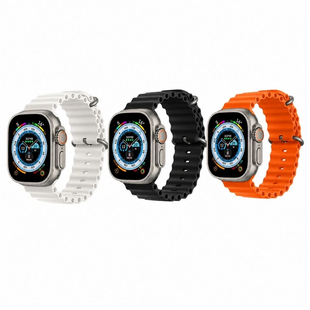 Watch 8 Pro Max Amoled Ekran Android İos HarmonyOs Uyumlu Akıllı Saat Değiştirilebilir 3 Kordon