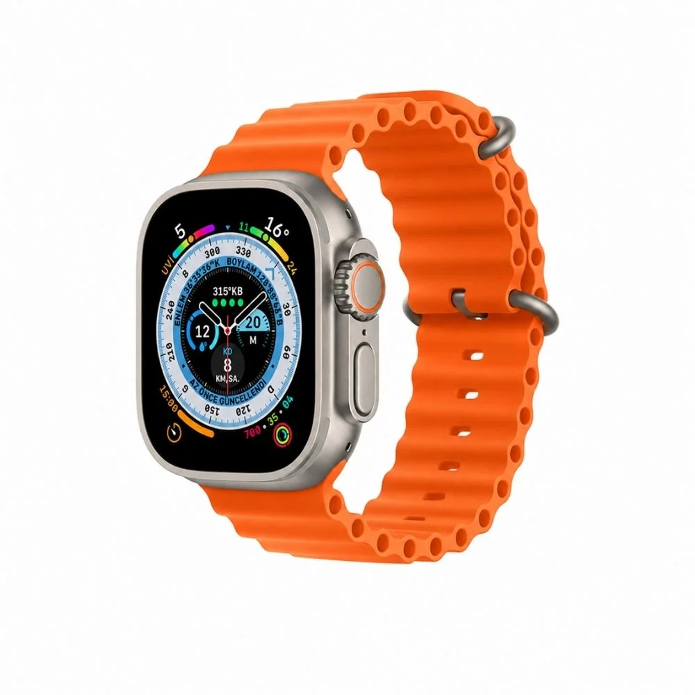 Watch 8 Pro Max Amoled Ekran Android İos HarmonyOs Uyumlu Akıllı Saat Değiştirilebilir 3 Kordon