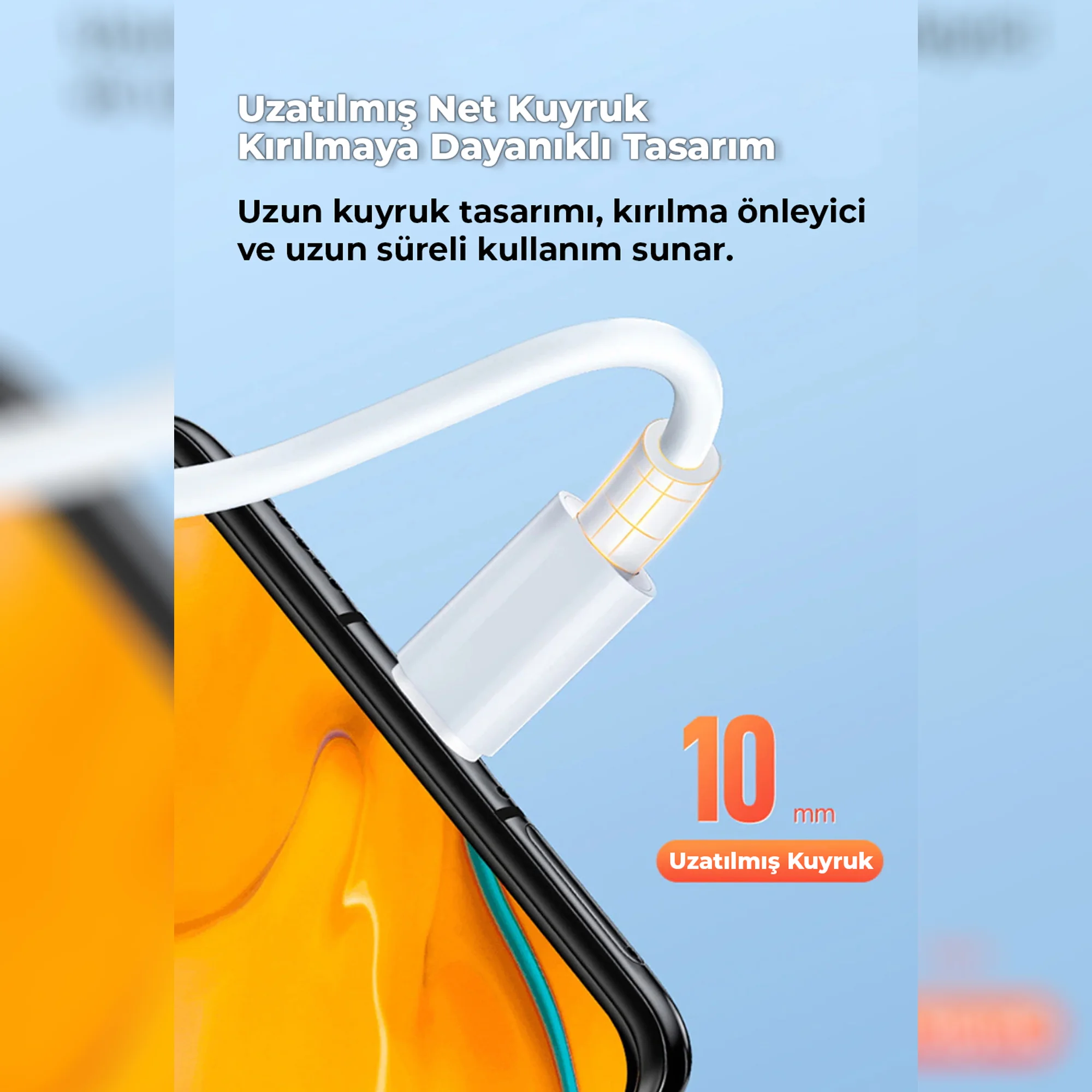 ScHitec 6A 100W Apple Uyumlu Type-C to Lightning 3Metre Süper Hızlı Data ve Şarj Kablosu