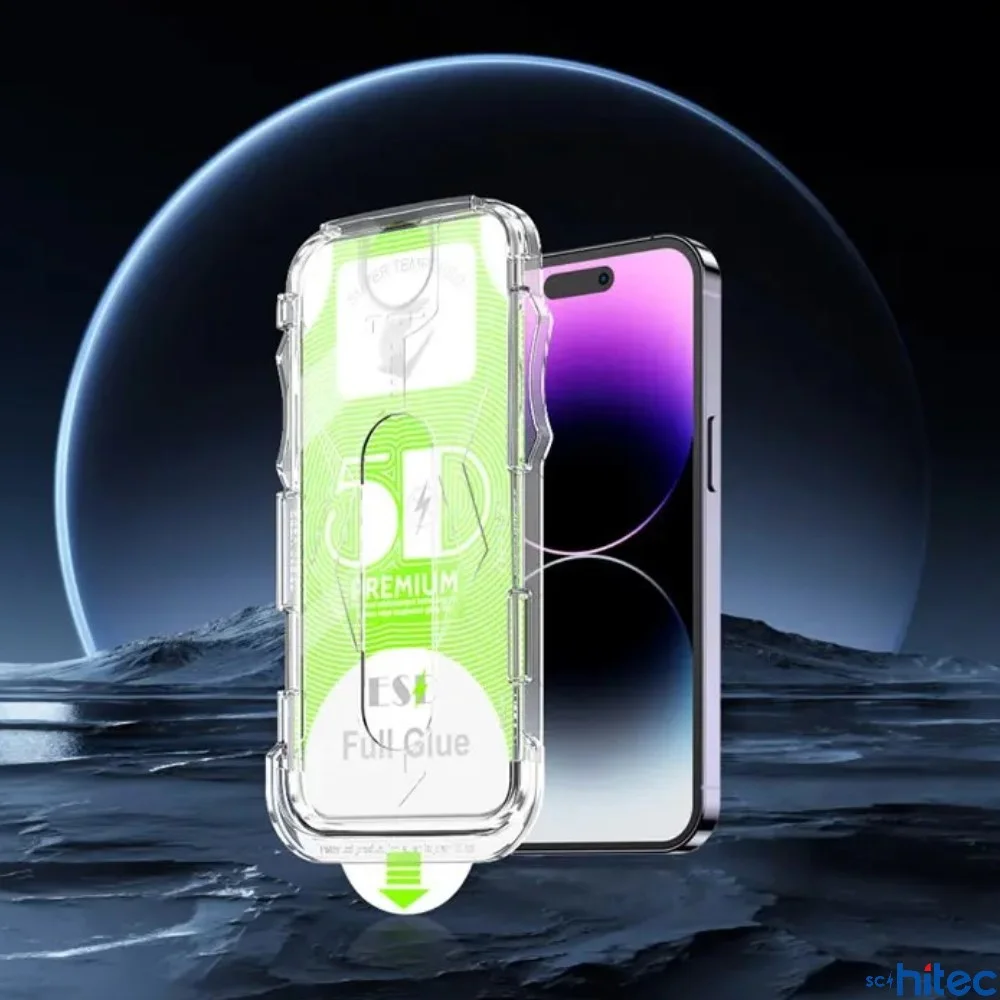 ScHitec Apple iPhone 11 5D Ekran Koruyucu Magic Kolay Uygulama Aparatlı