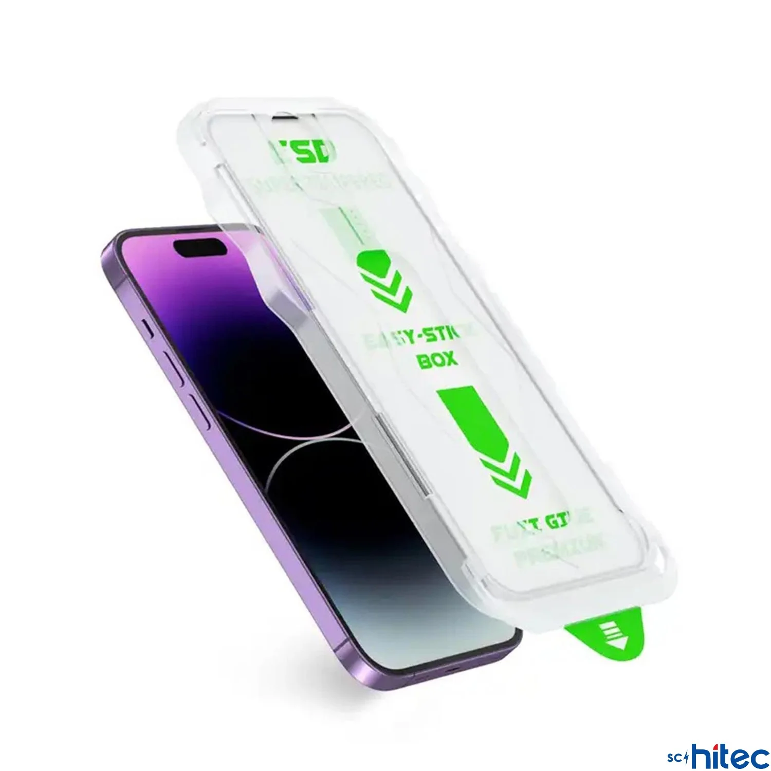 ScHitec Apple iPhone 15 Pro 5D Hayalet Ekran Koruyucu Magic Kolay Uygulama Aparatlı