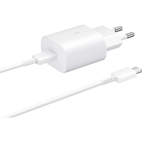 Samsung TA800X Fast Charging 25W Type-C Çıkışlı Kablolu Şarj Aleti Beyaz (Samsung Türkiye Garantili)