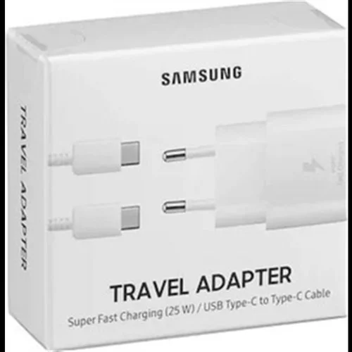 Samsung TA800X Fast Charging 25W Type-C Çıkışlı Kablolu Şarj Aleti Beyaz (Samsung Türkiye Garantili)