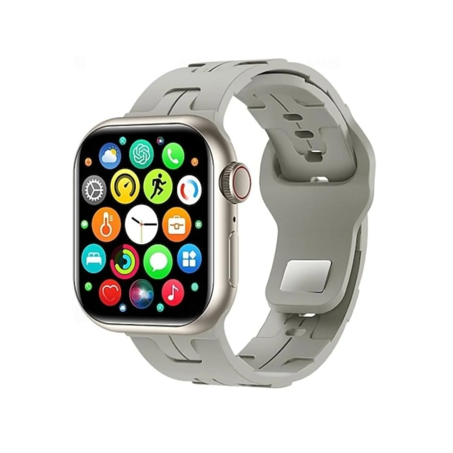 ScHitec Watch HK9 Mini Amoled Ekran Android İos HarmonyOs Uyumlu Akıllı Saat Gümüş