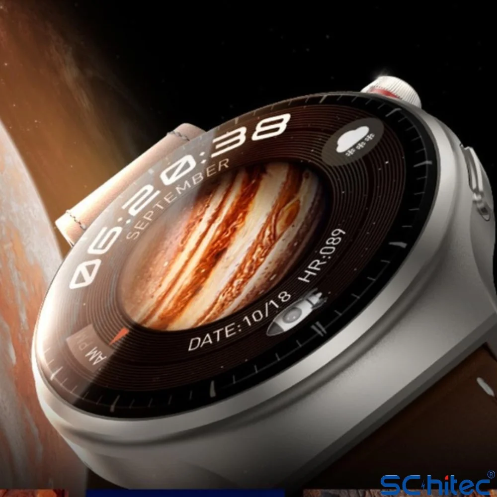 ScHitec Watch 4 Pro Amoled Curved Ekran Android İos HarmonyOs Uyumlu Akıllı Saat Siyah