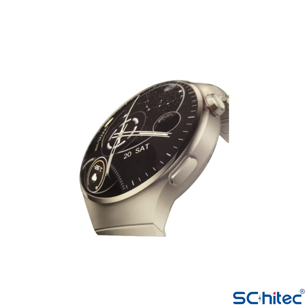 ScHitec Watch 4 Pro Amoled Curved Ekran Android İos HarmonyOs Uyumlu Akıllı Saat Siyah
