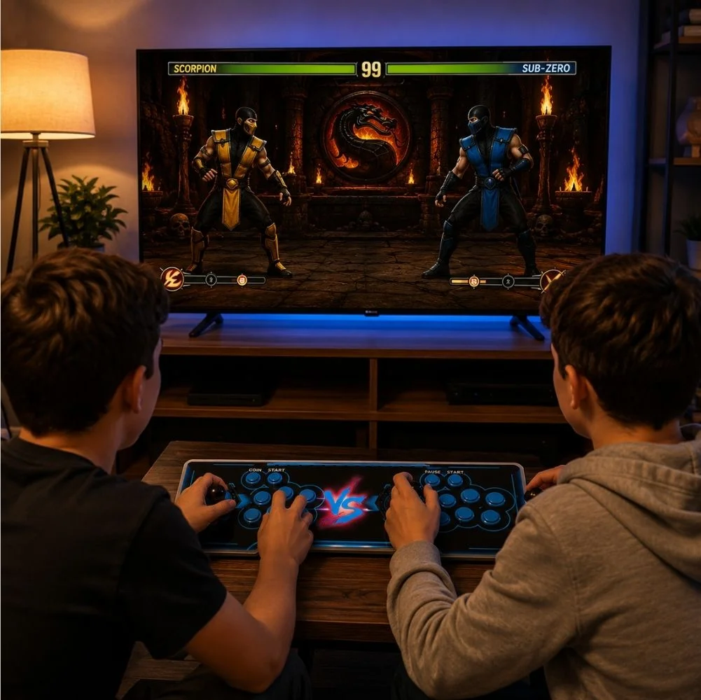 ScHitec 4K Arcade Station 3D Supreme 8000 Oyunlu TV Baglanan Atari Makinası