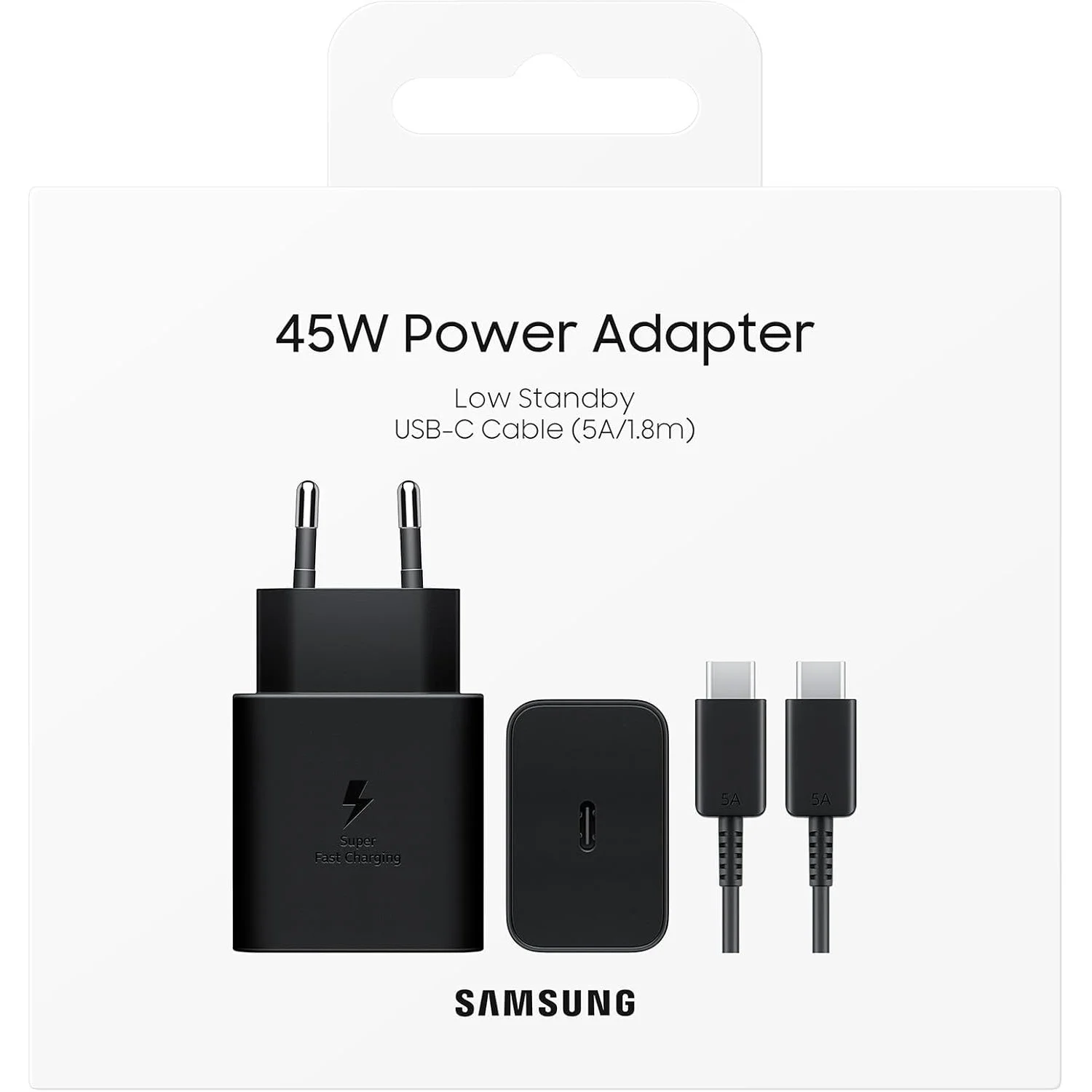 Samsung EP-T4511X Type-C Süper Hızlı Şarj Cihazı 45W Siyah Samsung Türkiye Garantili
