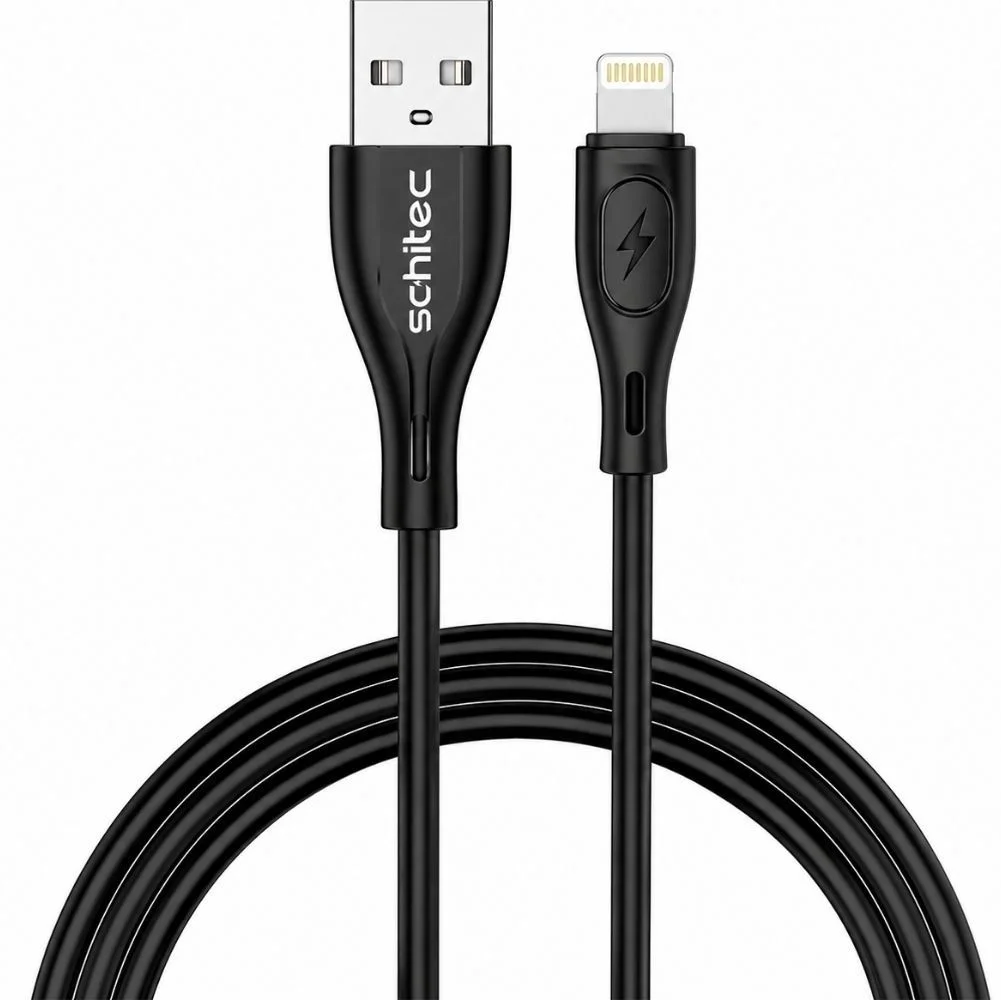 Schitec 100W 4 Port Hızlı Şarj Adaptörü + USB-A to Lightning Hızlı Şarj ve Data Kablosu 1 Metre Set