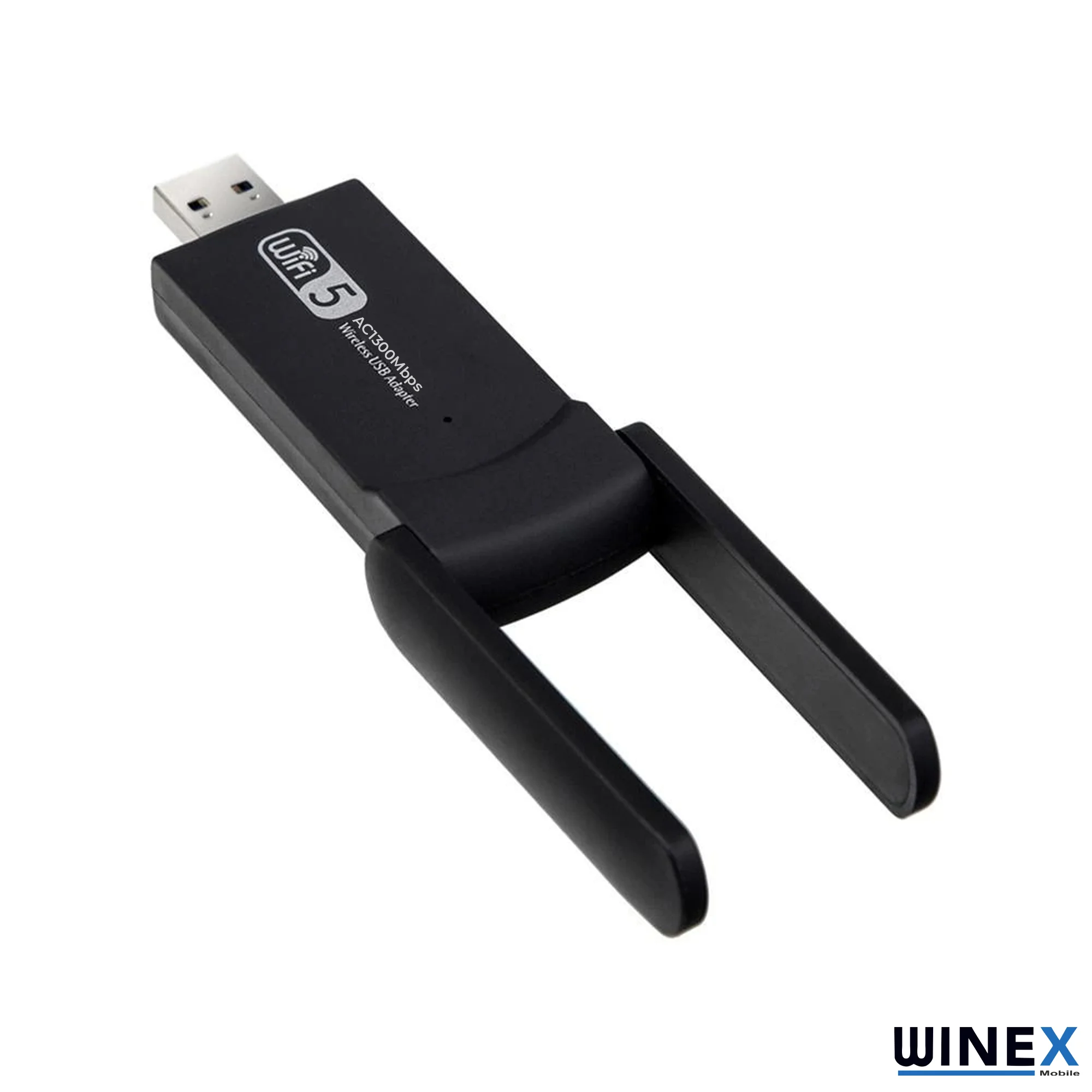 Winex Wifi5 AC1300Mbps 2.4G+5G Wifi Dongle USB 3.0 Adaptör
