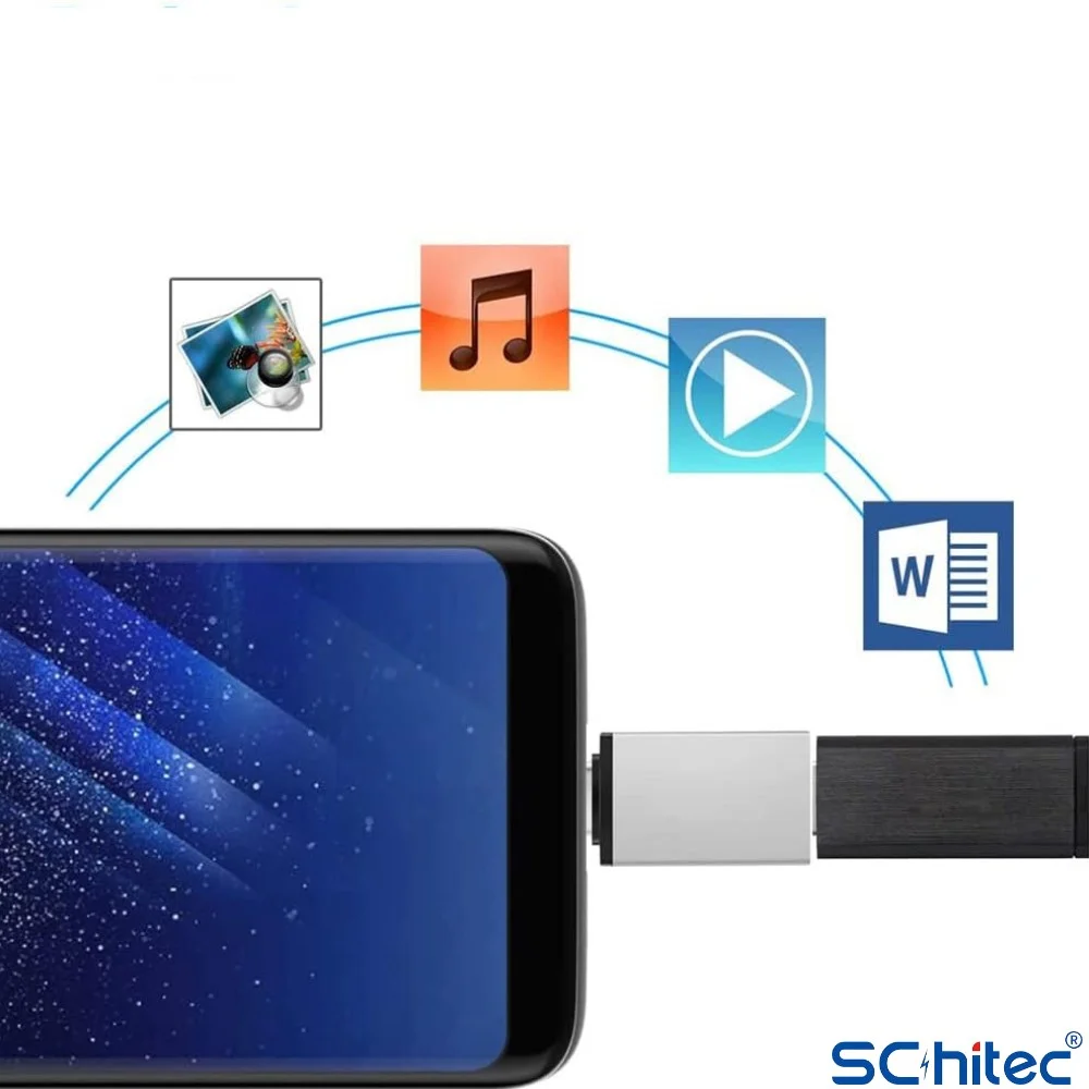 ScHitec Type-C to UsbA 3.0 OTG Dönüştürücü