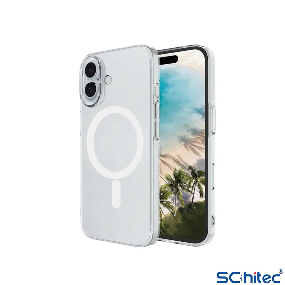 ScHitec İphone 16 Magsafe Özellikli Şeffaf Kılıf