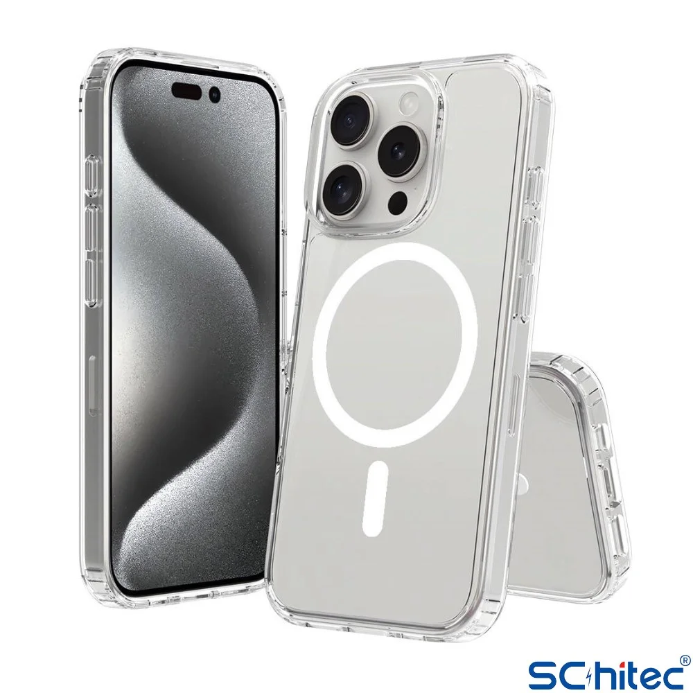 ScHitec İphone 16 Pro Magsafe Özellikli Şeffaf Kılıf
