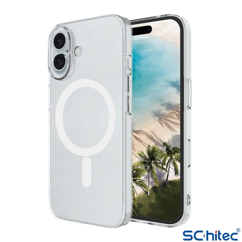 ScHitec İphone 16 Plus Magsafe Özellikli Şeffaf Kılıf