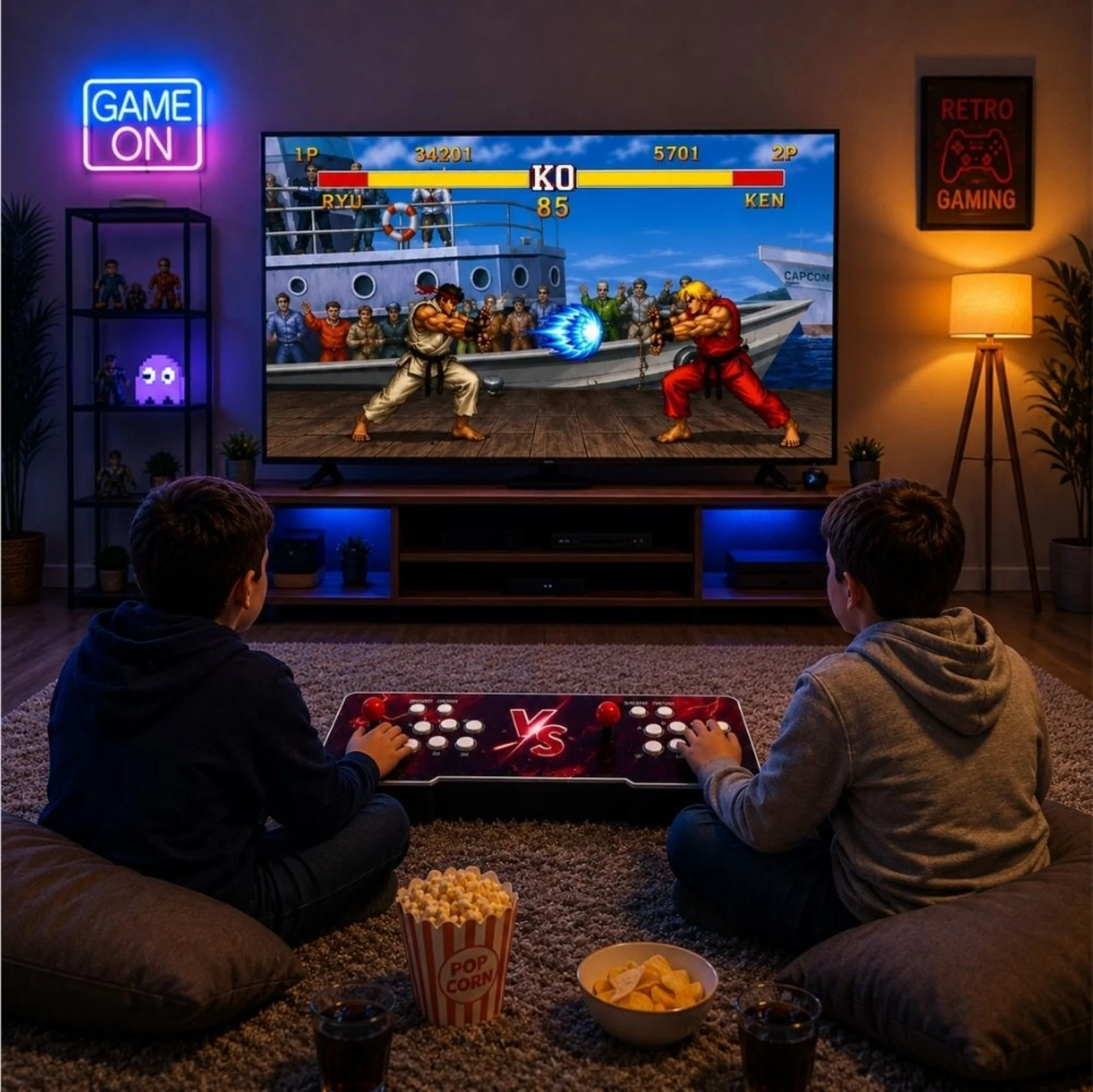 ScHitec 4KHD 3D Gamebox Arcade Pandora 21.000 Oyunlu Uzaktan Oynanabilir TV  Konsolu
