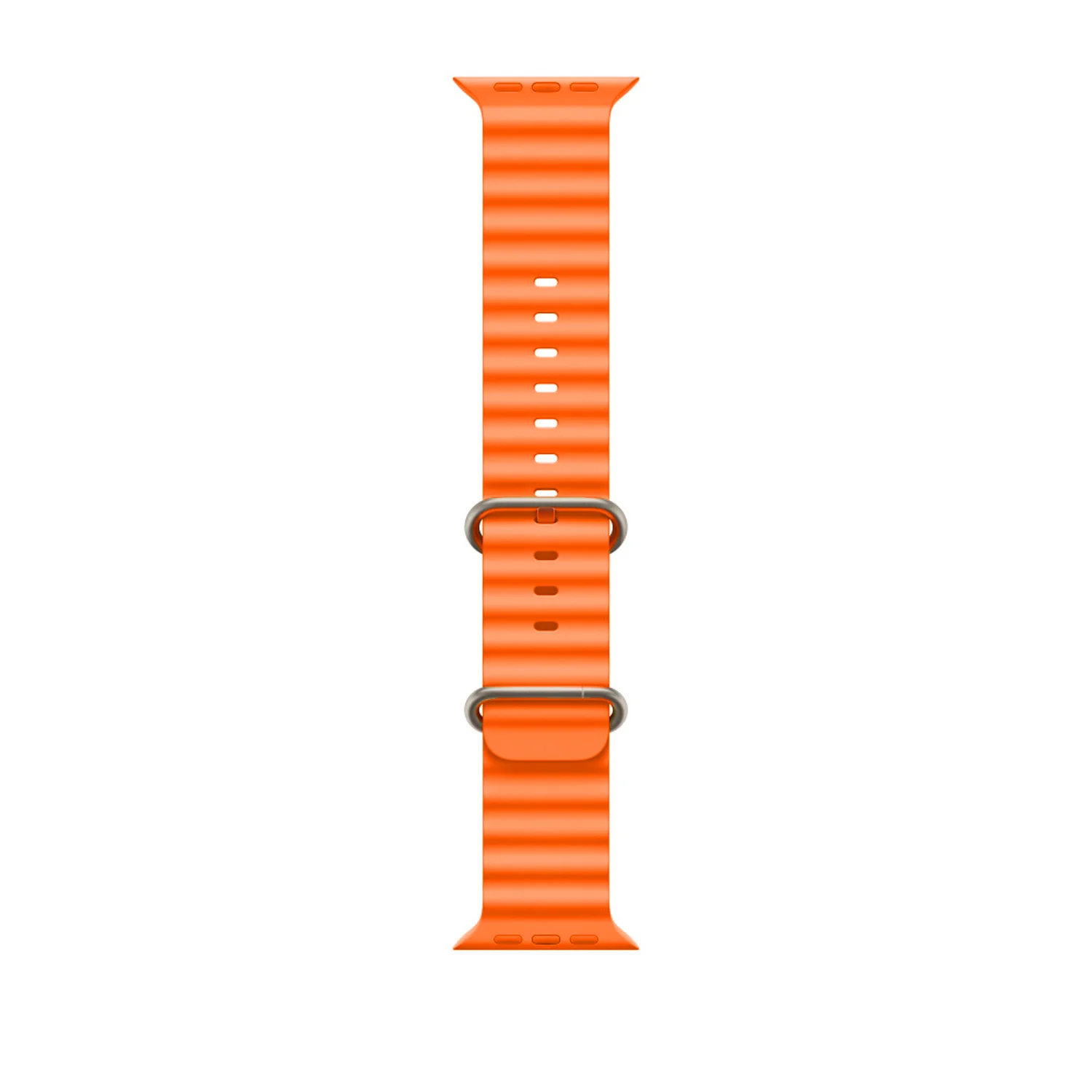 ScHitec 42-49mm Yeni Nesil Apple Uyumlu Akıllı Saat Kordonu Silikon Turuncu 50 Adet