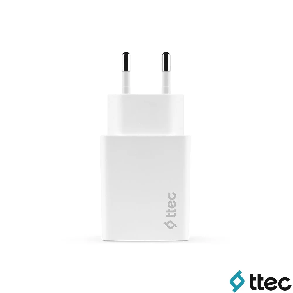 Ttec Smartger PD20W Type-C Çıkışlı Ultra Fast Hızlı Şarj Adaptörü Beyaz