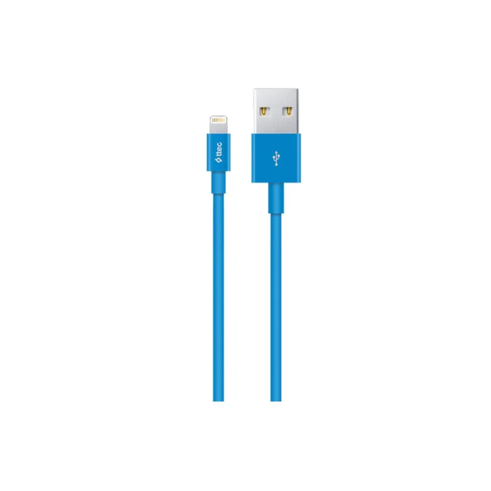Ttec UsbA to Lightning Hızlı Data ve Fast Şarj Kablosu 100cm Mavi 2DK7508M