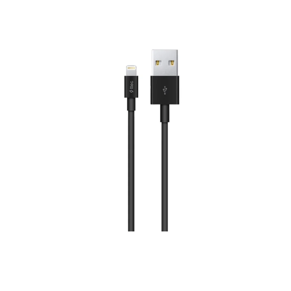 Ttec UsbA to Lightning Hızlı Data ve Fast Şarj Kablosu 100cm Siyah 2DK7508S