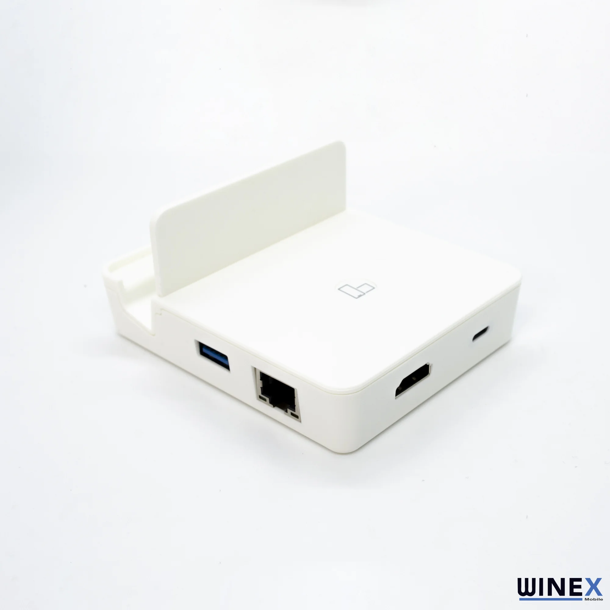 Winex 7in1 Lightning to 4K HDMI + UsbA 3.0 + Sd / Tf Kart Okuyucu + RJ45 Ethernet + Lightning Şarj Docking Station Dönüştürücü Adaptör