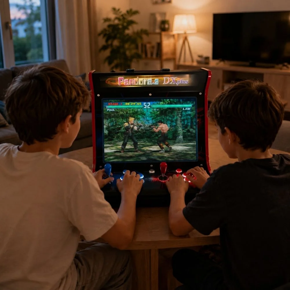 ScHitec 4KHD 3D Pandora 9800 Arcade Oyunlu Taşınabilir Pandora Masaüstü Kabinli 17inç Atari Makinası