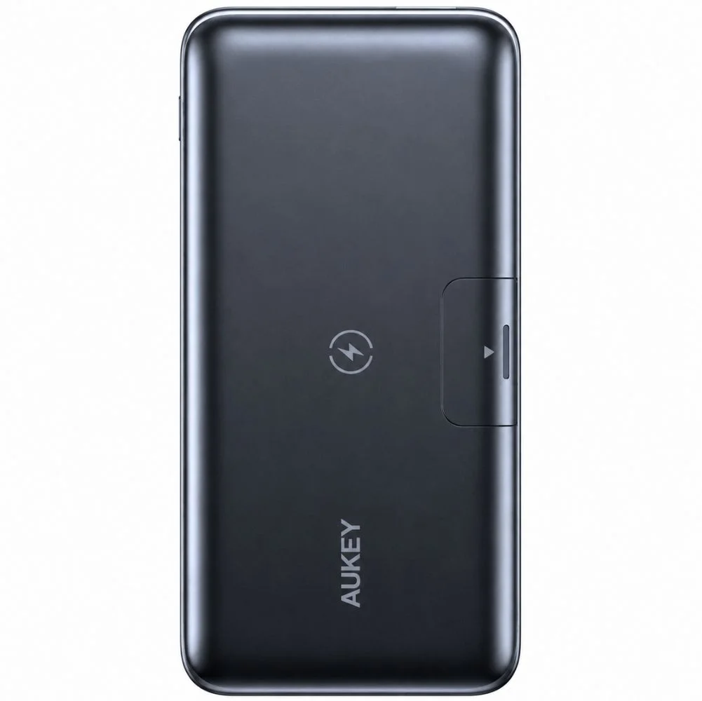 Aukey UsbA&Type-C Çıkışlı Wireless Kablosuz Süper Şarj 10000mAh Powerbank Siyah PB-WL02