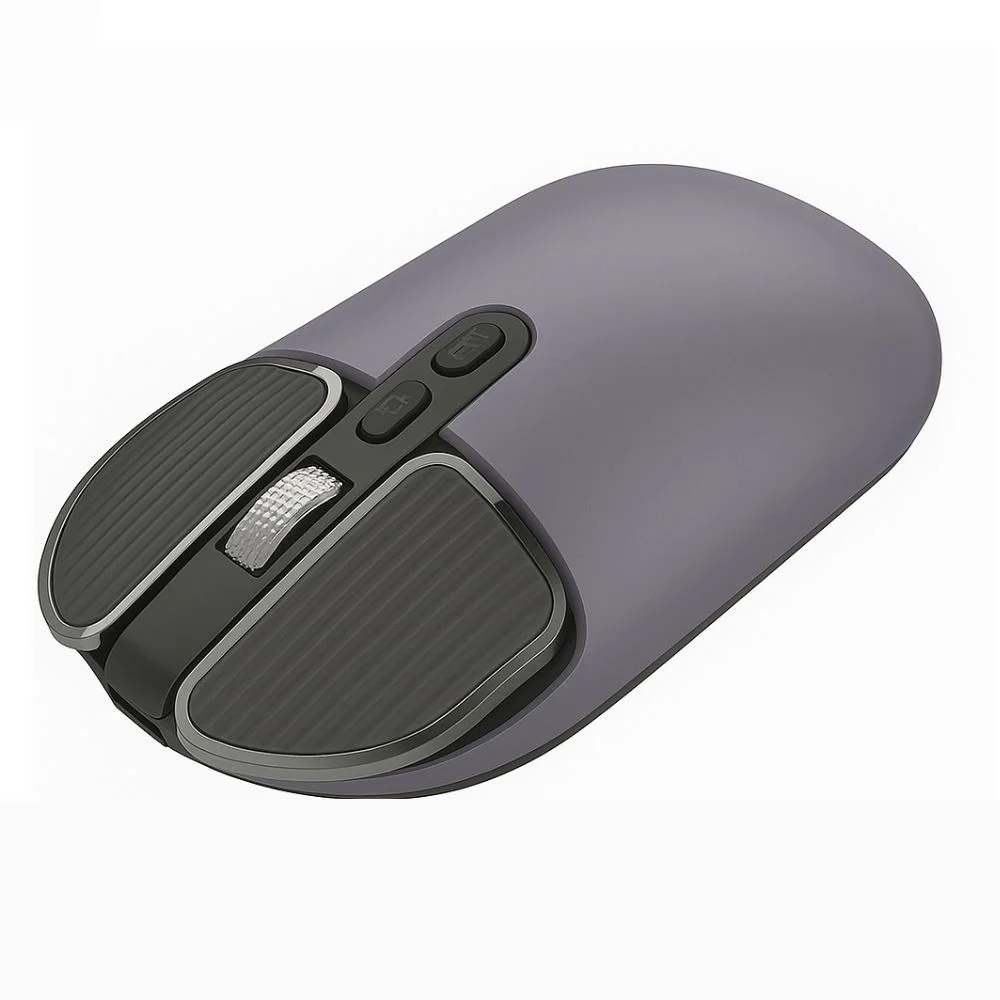 Schitec M203 Çift Modlu Taşınabilir Optik Kablosuz 2.4GHz ve Bluetooth Bağlantılı Süper Sessiz Mouse Lila