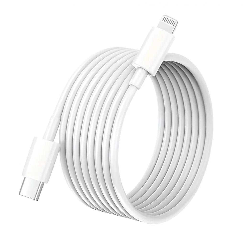 ScHitec 3A 60W Type-C to Lightning Hızlı Data ve Şarj Kablosu 3 Metre Beyaz SX25