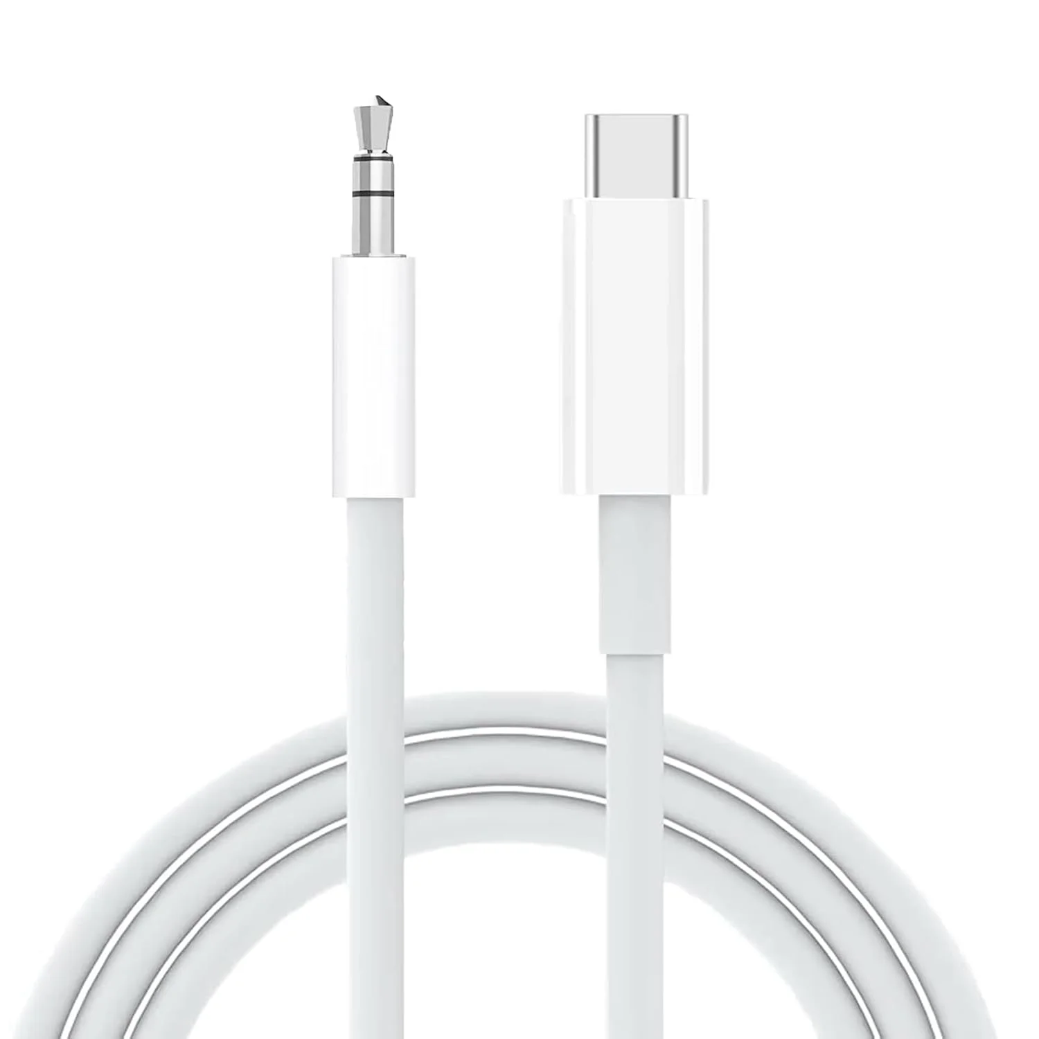 Schitec Type-c to 3.5mm Aux Ses Kablosu  Dönüştürücü Beyaz AX806