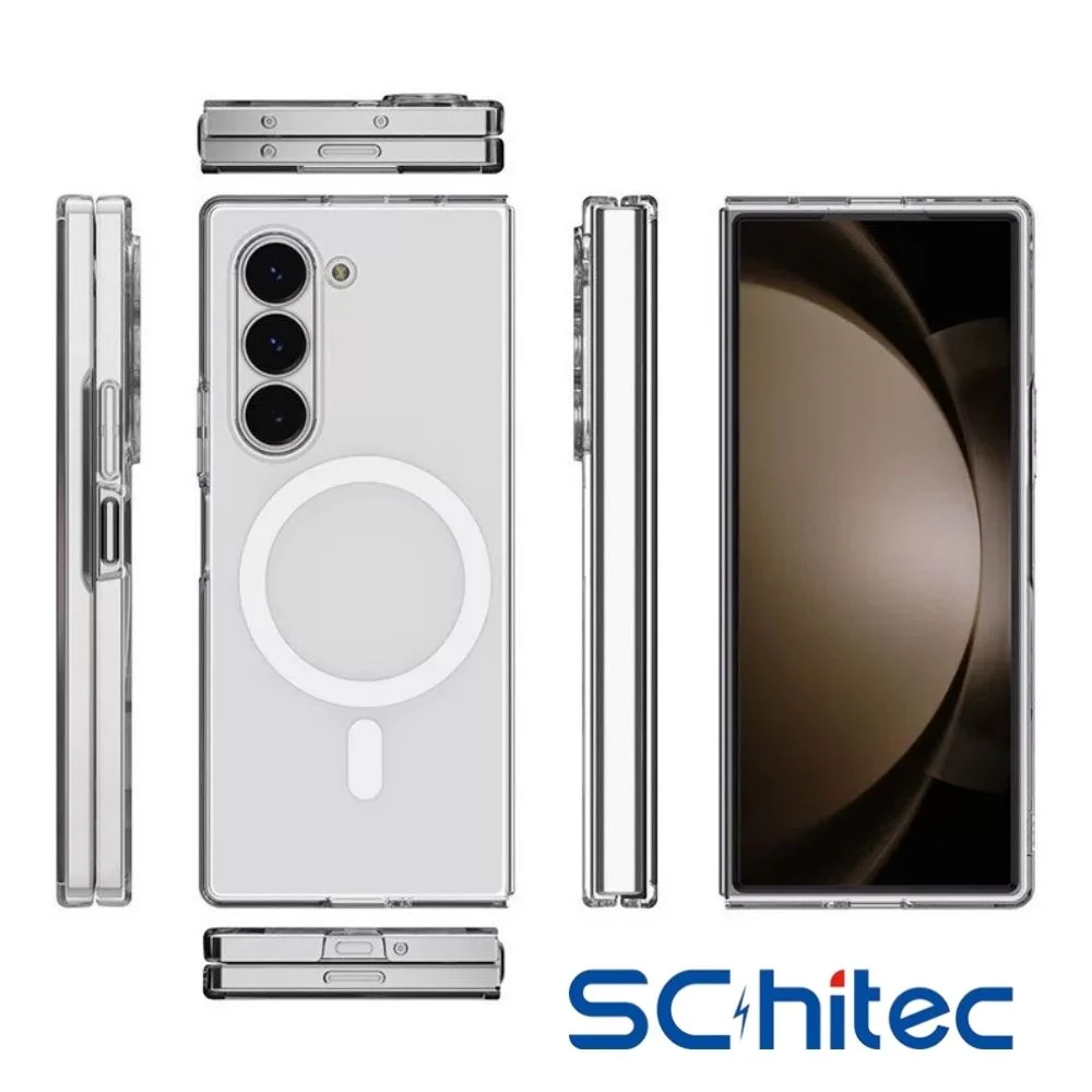 ScHitec Samsung Galaxy Z Fold 5 Magsafe Özellikli Şeffaf Kılıf
