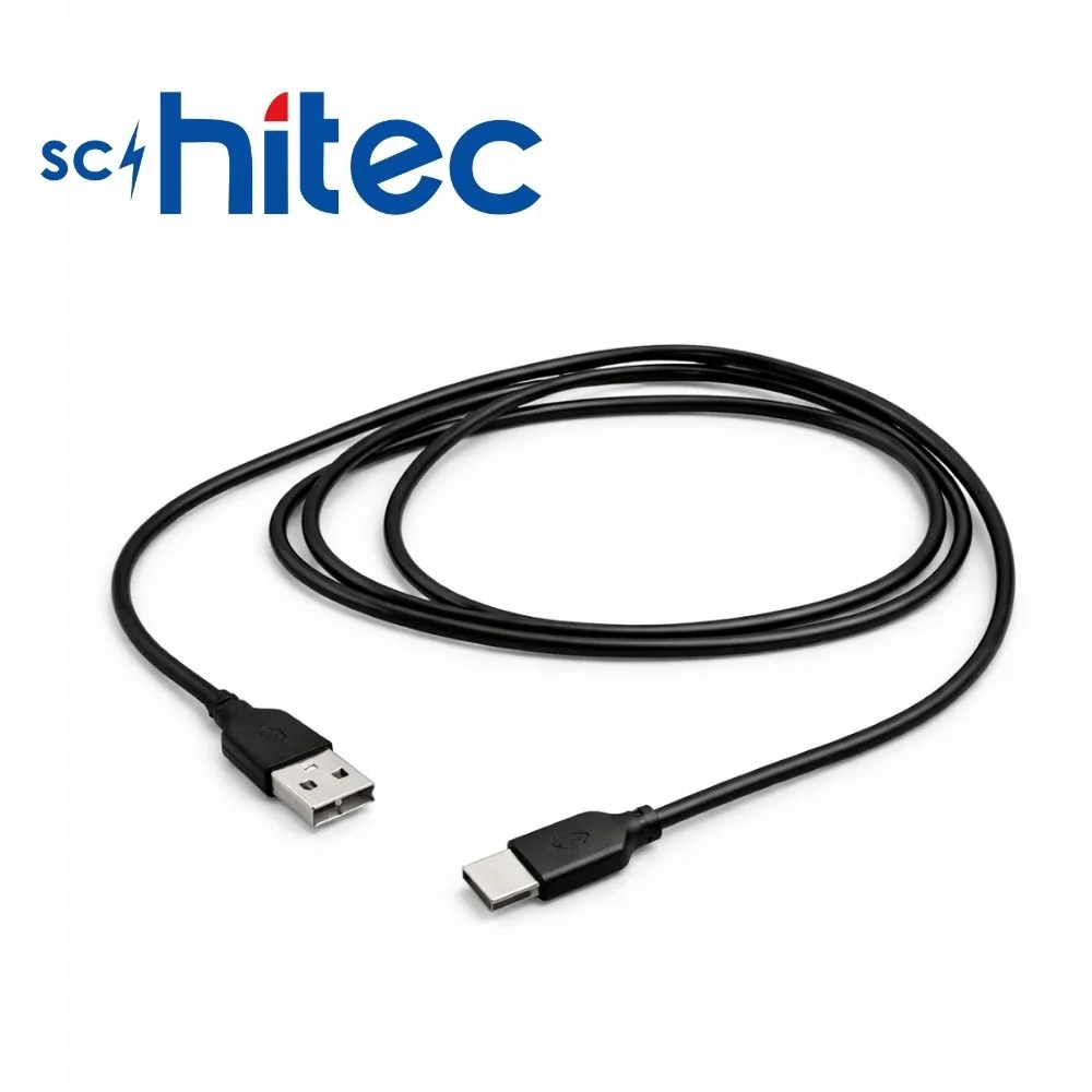 Schitec 70W UsbA to Type-C Data ve Fast Şarj Kablosu 1m Siyah