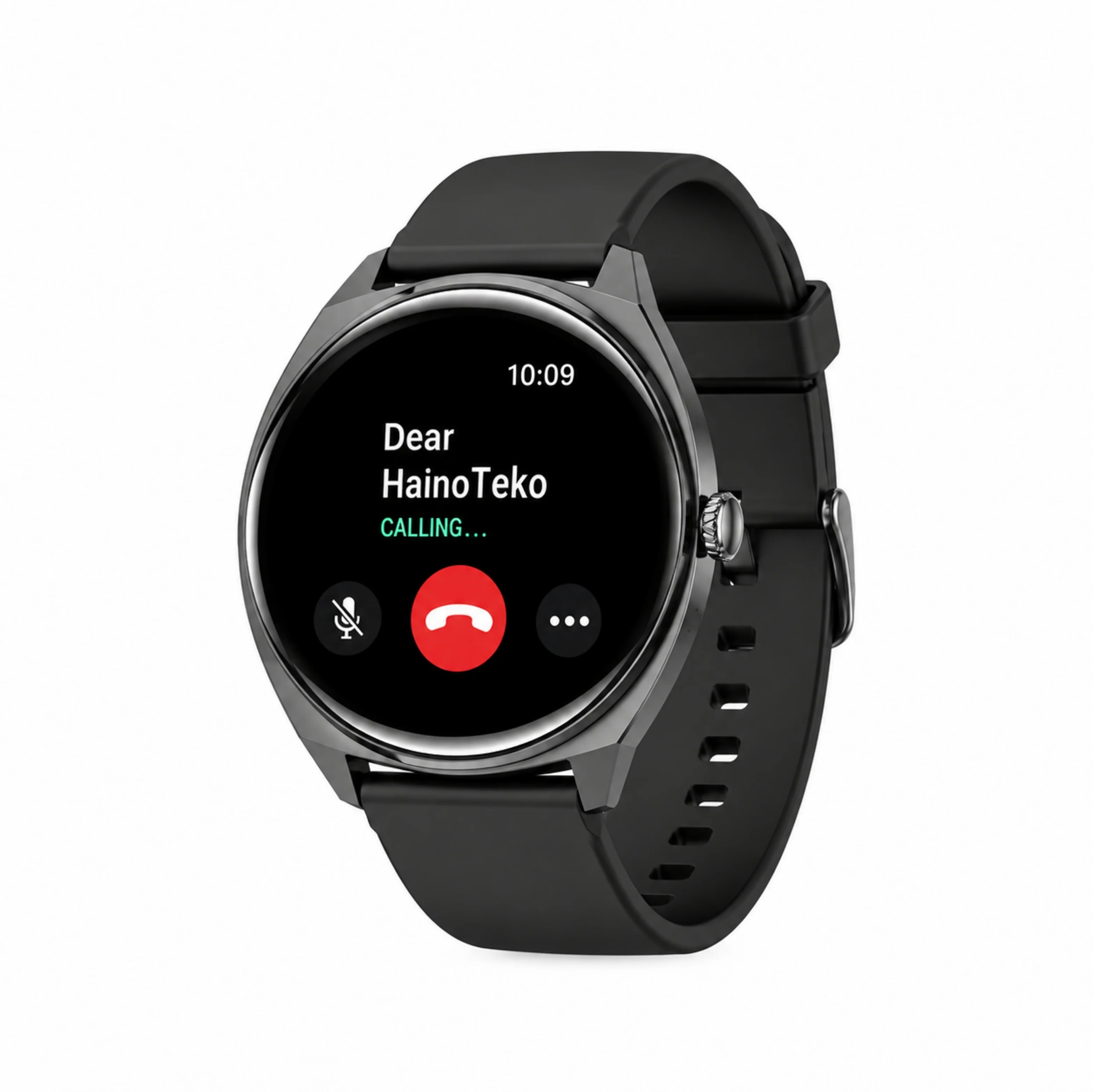 HainoTeko-16 Amoled Ekran Waterproof 3 Kordonlu Akıllı Saat Siyah Premium Set