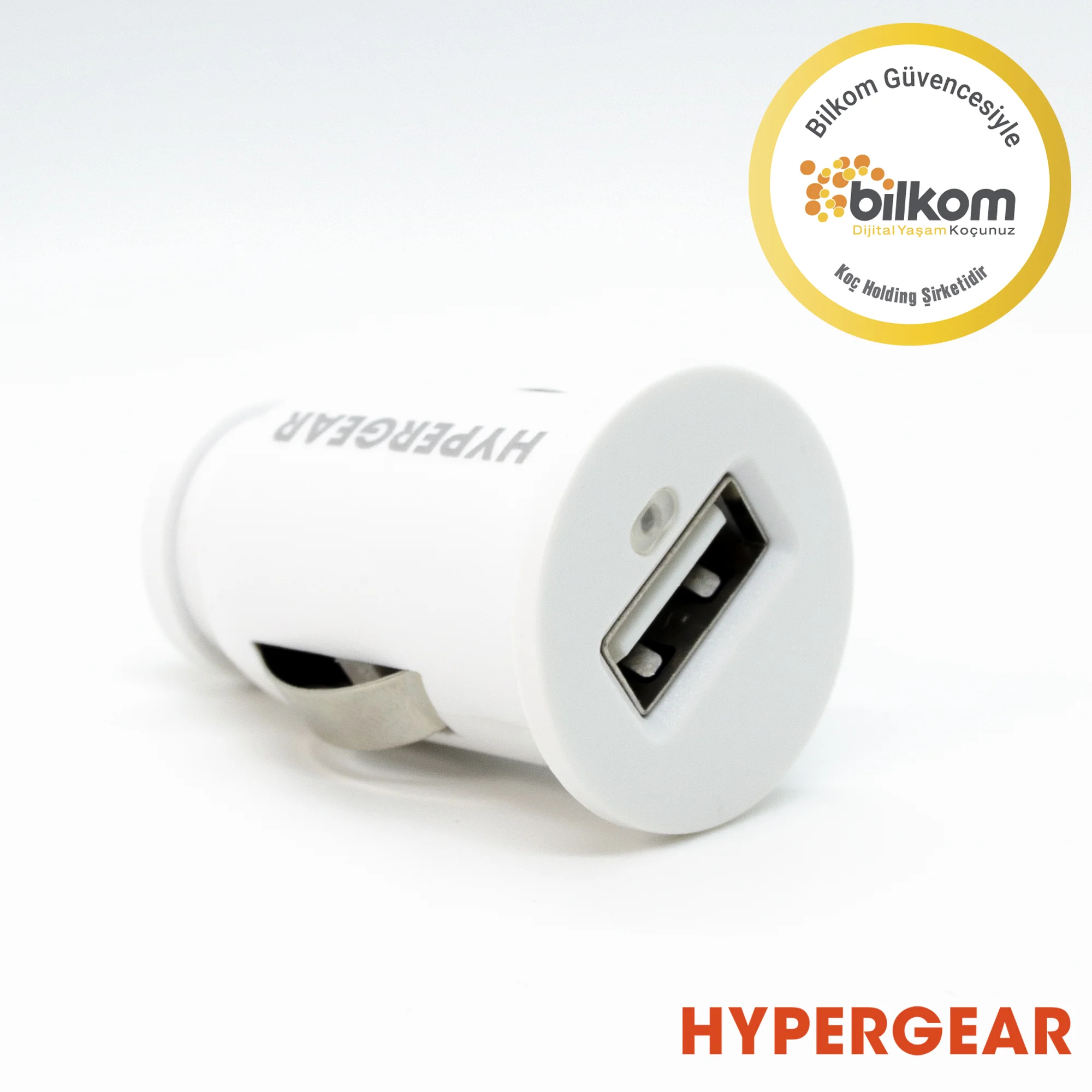 Hypergear 2.1A 2X Hızlı Araç Şarj Aleti Set İphone Uyumlu Lightning Kablo Beyaz