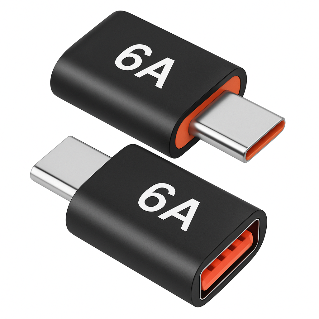 SChitec 6A Type-C to UsbA Dönüştürücü Adaptör Hızlı Şarj ve Veri Aktarım Adaptörü Siyah J624
