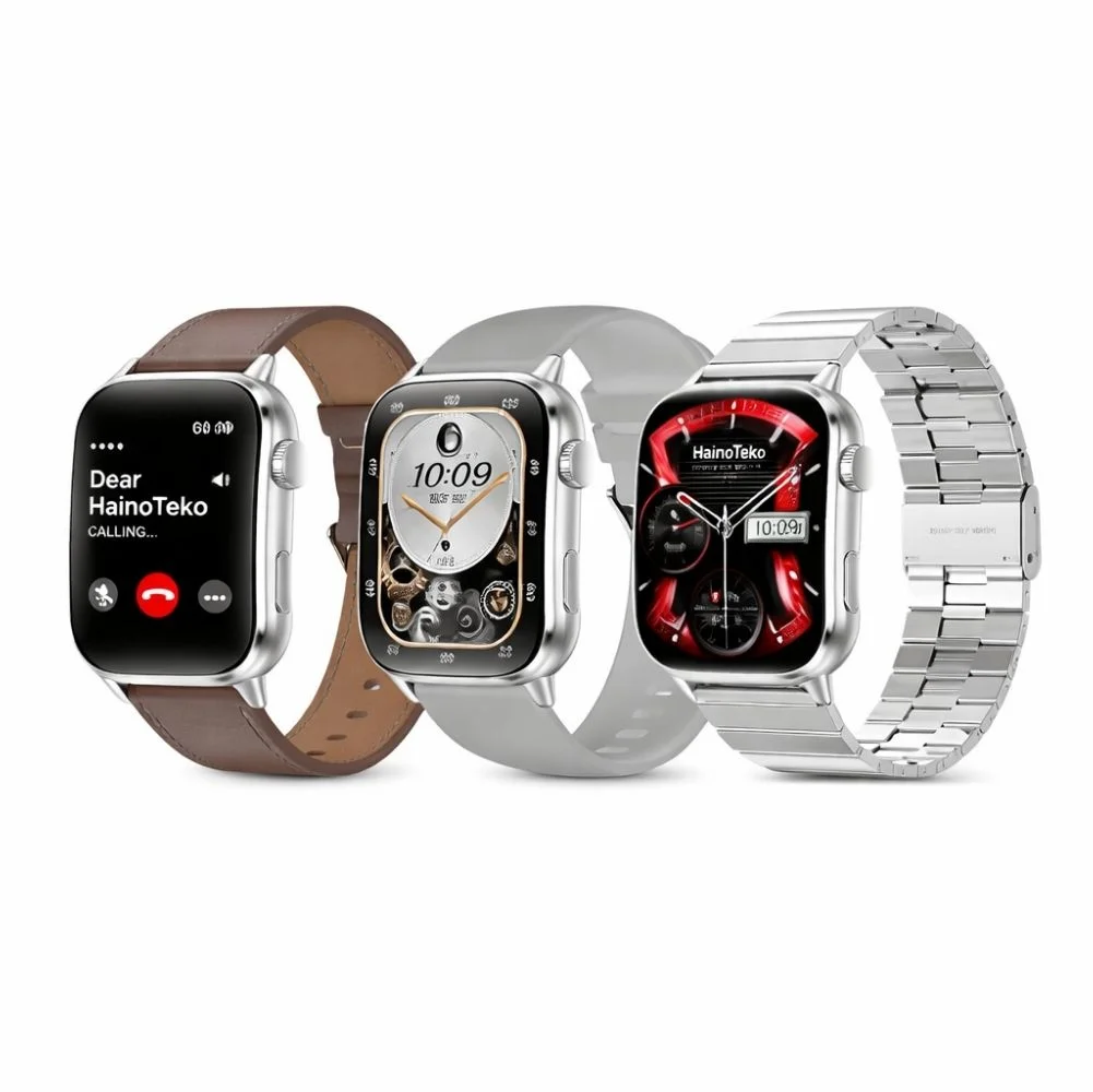 Haino Teko Watch Ultra 14 Amoled Ekran WaterProof 3 Kordonlu Akıllı Saat Gümüş Teko14