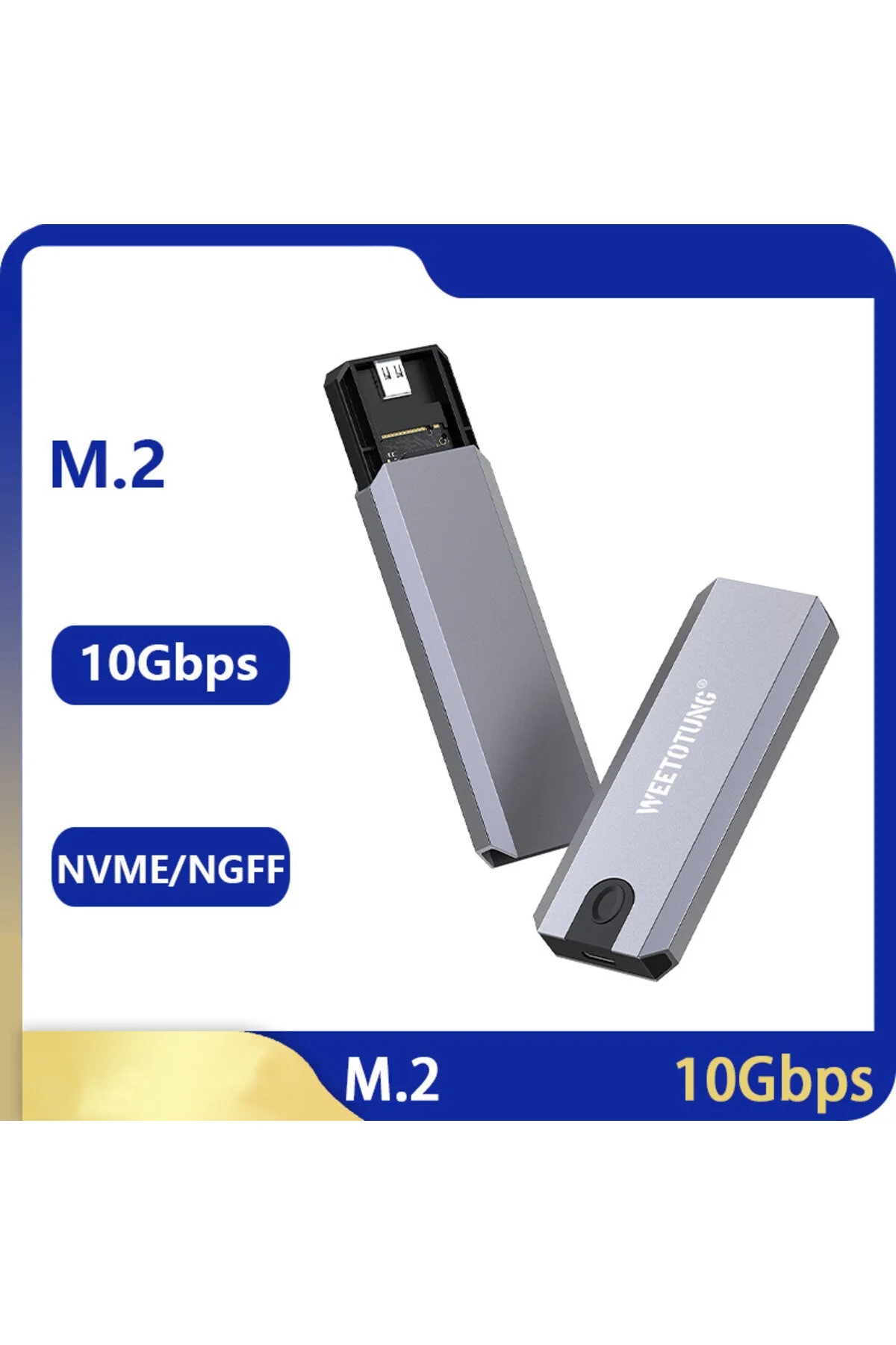 SChitec M2 SSD Nvme Usb 3.1 SSD Kutusu 2230/2242/2260/2280 Dönüştürücü Adaptör ZR965