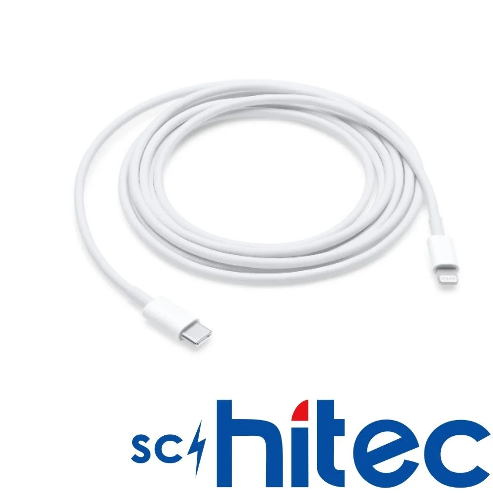 SChitec 60W Type-C to Lightning Data ve Hızlı Şarj Kablosu Telefon, İpad Uyumlu Beyaz SK003