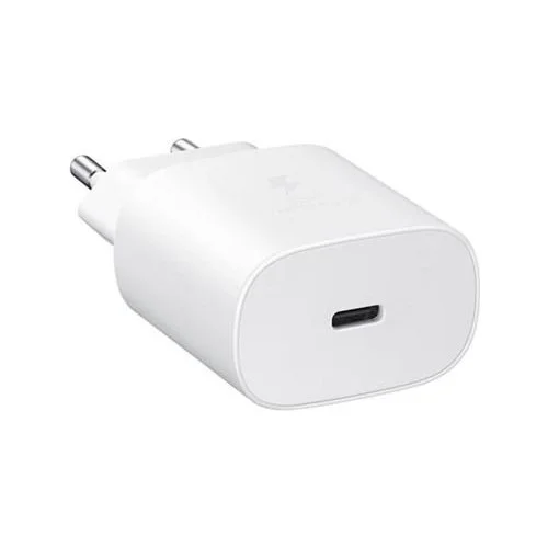 Samsung TA800N Fast Charging 25W Type-C Çıkışlı Şarj Aleti Başlığı Beyaz (Samsung Türkiye Garantili)